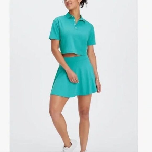 Fabletics Teal Flounce Tennis Skort - Picture 6 of 8